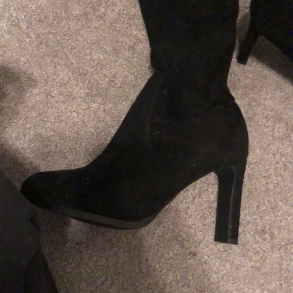 Size 6.5 Catherine malandrino black boots knee high - Picture 2 of 3